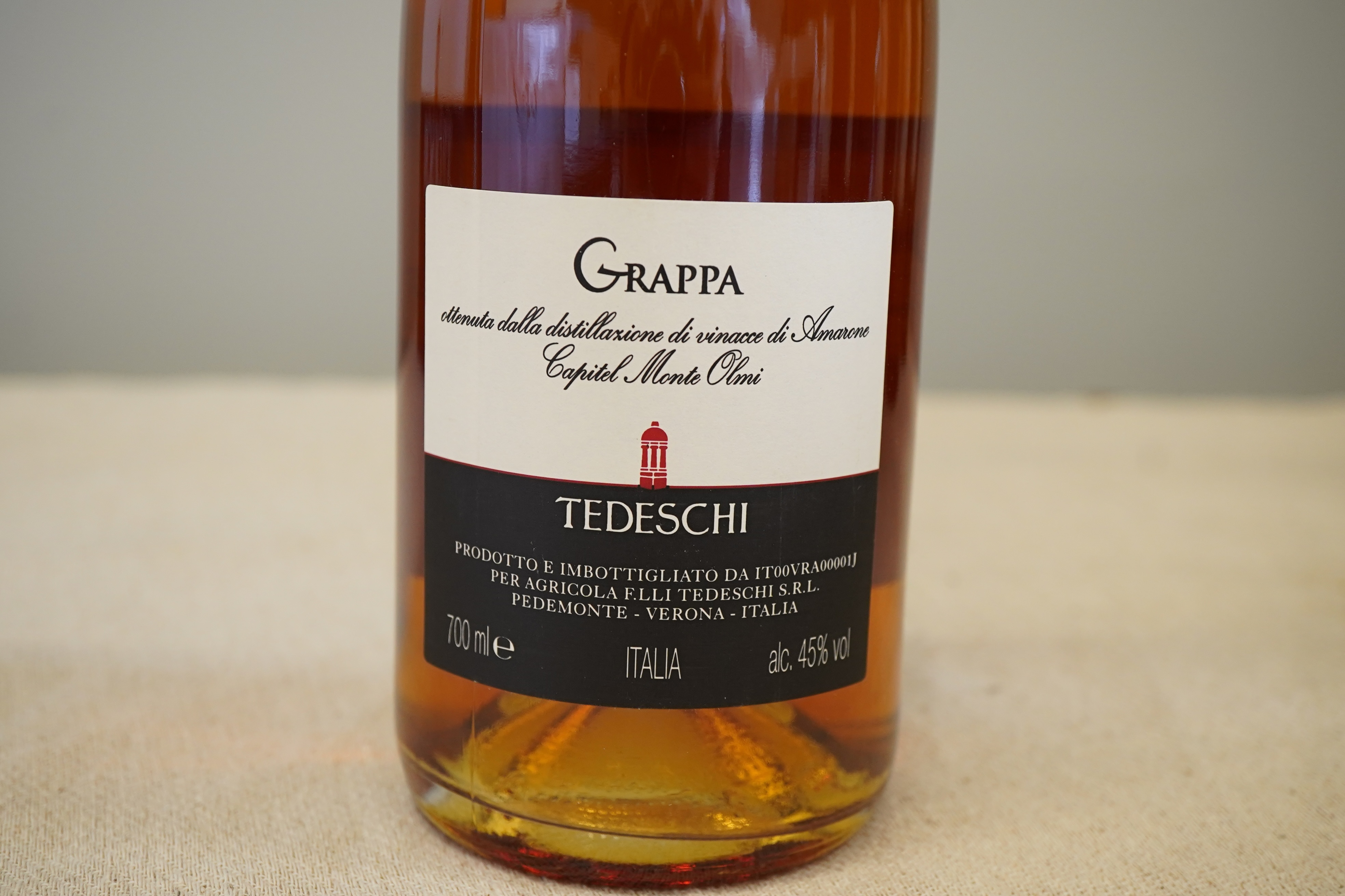 Grappa: Tedeschi, Grappa di Amarone Capitel Monte Olmi, NV